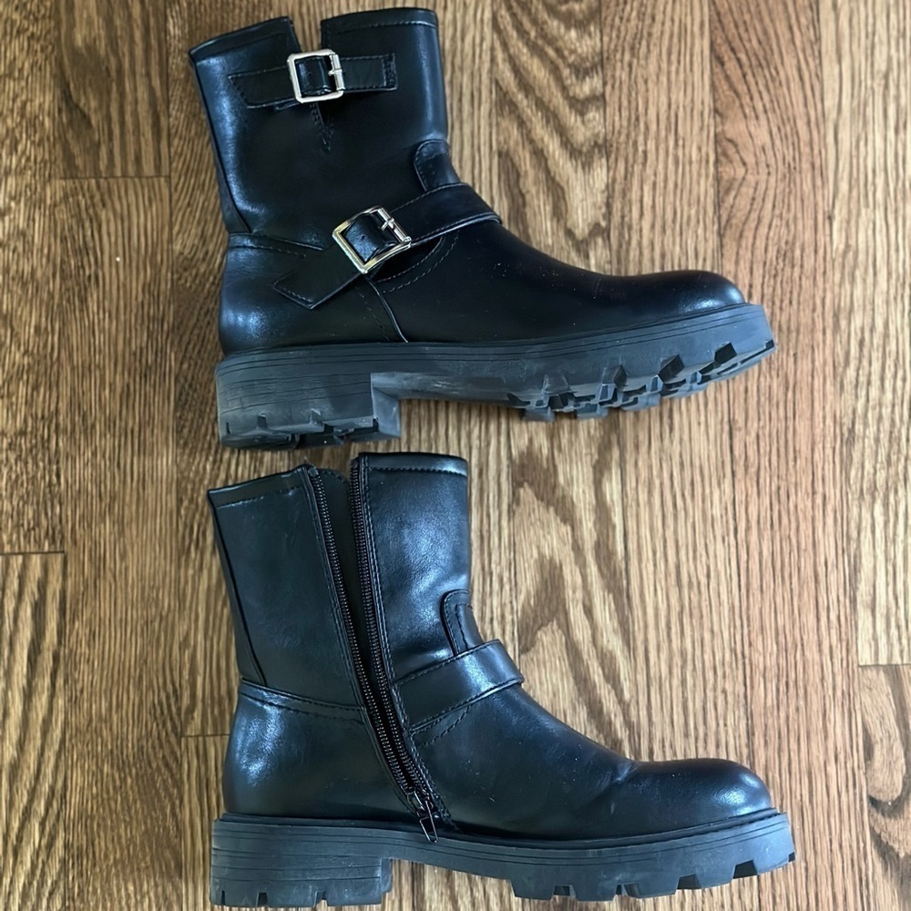 Madden Girl Fareway Paris Buckle Ankle Moto Boots - Picture 5 of 9
